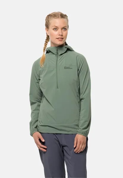 Куртка Softshell PRELIGHT OVERHEAD Jack Wolfskin, цвет picnic green