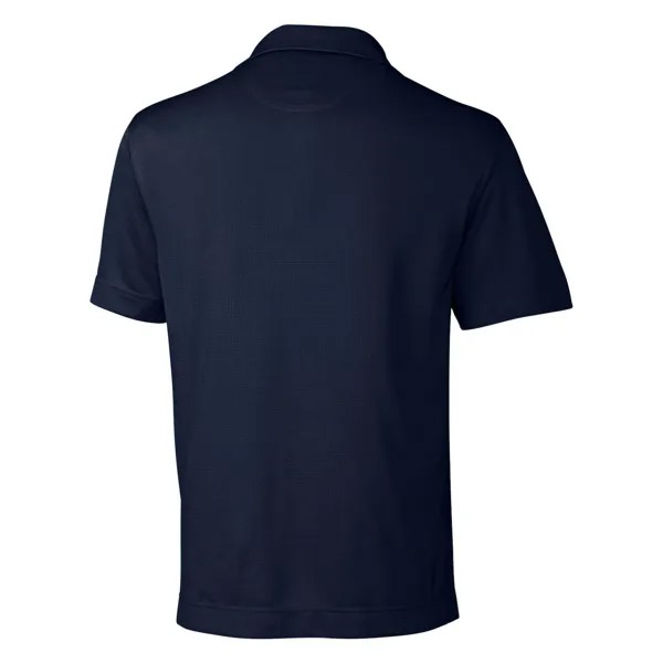 Однотонная мужская футболка-поло CB Drytec Жанр, текстурированная, большая и высокая Cutter & Buck, темно-синий