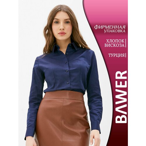 Рубашка BAWER, размер 3XL, темно-синий