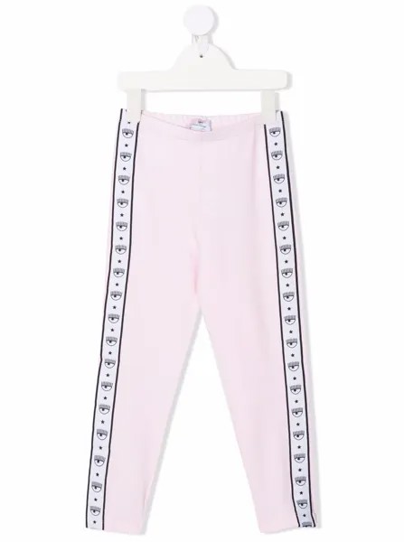 Chiara Ferragni Kids легинсы Logomania из коллаборации с Chiara Ferragni