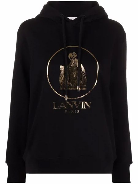 LANVIN logo-print hoodie