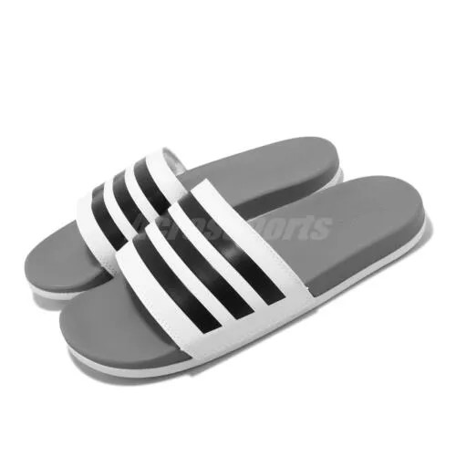 Мужские повседневные сандалии adidas Adilette Comfort Cloud, белые, черные, серые, GZ5895