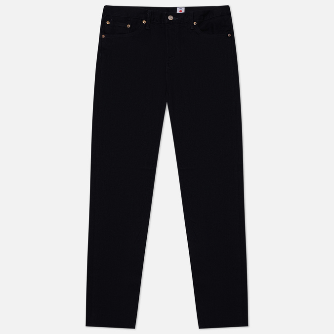 Джинсы Edwin Slim Tapered Kaihara Black x Black Stretch Green x White Selvage, 33/32
