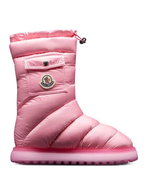 Moncler Женские зимние сапоги Gaia Logo Pocket Down Snow Boots Moncler