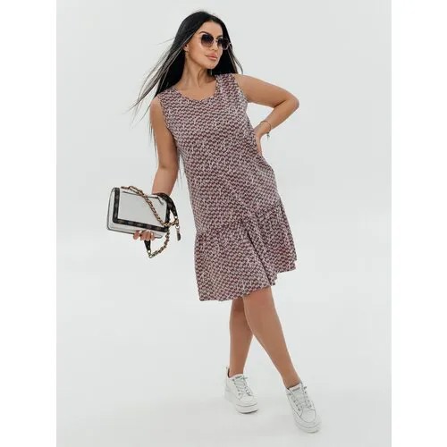 Сарафан LOVETEX.STORE, размер 46, кофе