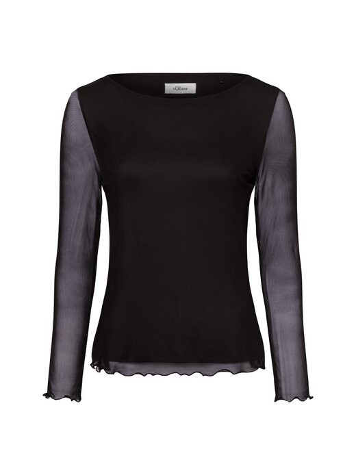 Рубашка с длинным рукавом S.Oliver Black Label, черный