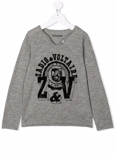 Zadig & Voltaire Kids футболка Boxer с логотипом