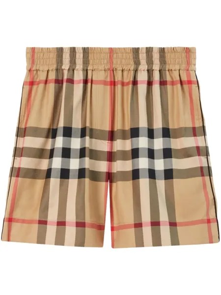 Burberry шорты в клетку Vintage Check, нейтральный цвет