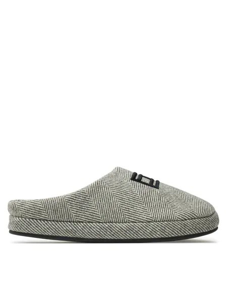 Домашние тапочки Tommy Hilfiger Flag Herringbone House Shoe FM0FM05304 Gris, серый
