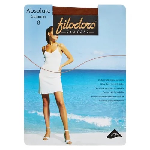 Колготки Filodoro Classic Absolute Summer 8 den, размер 2-S, Brazil (коричневый)