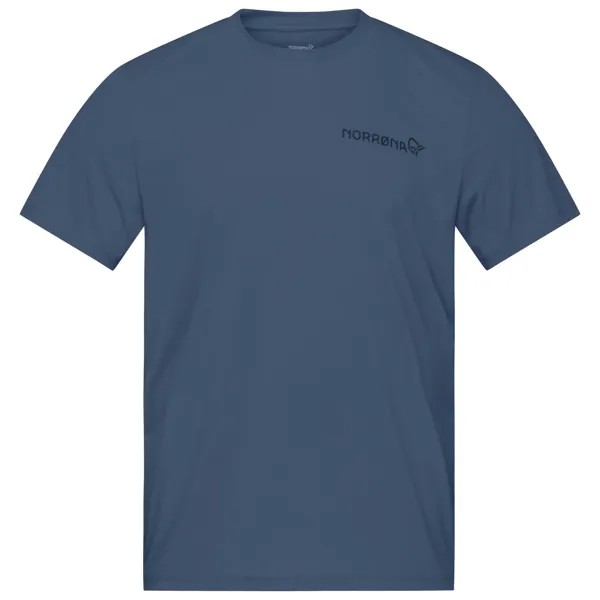 Функциональная рубашка Norrøna Femund Tech T Shirt, цвет Vintage Indigo