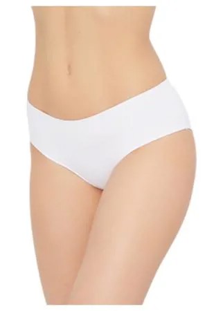 LUI et ELLE Трусы Invisible слипы средней посадки бесшовные, размер 4 (L), white