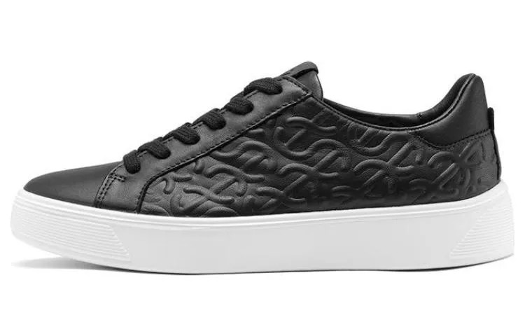 Кроссовки ecco Street Fun Break Stylish Skateboarding Shoes Women's Low-top Black, черный