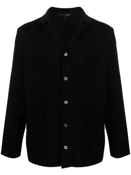 Lardini кардиган с V-образным вырезом, черный