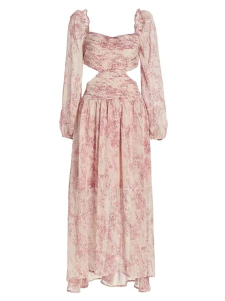 Платье макси с вырезами Amadora ASTR The Label, розовый