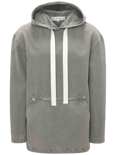 JW Anderson худи с принтом тай-дай, серый