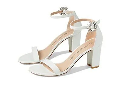 Сандалии Stuart Weitzman Почти телесного цвета с кристаллами Nova