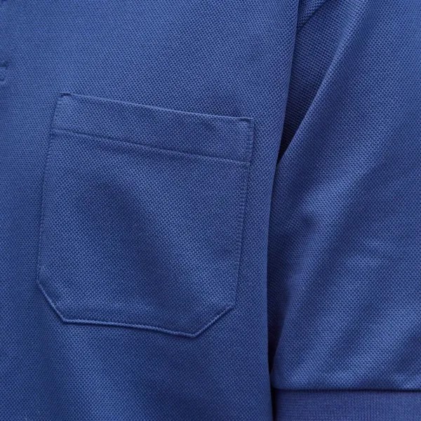 Gucci Рубашка поло с воротником и логотипом, синий