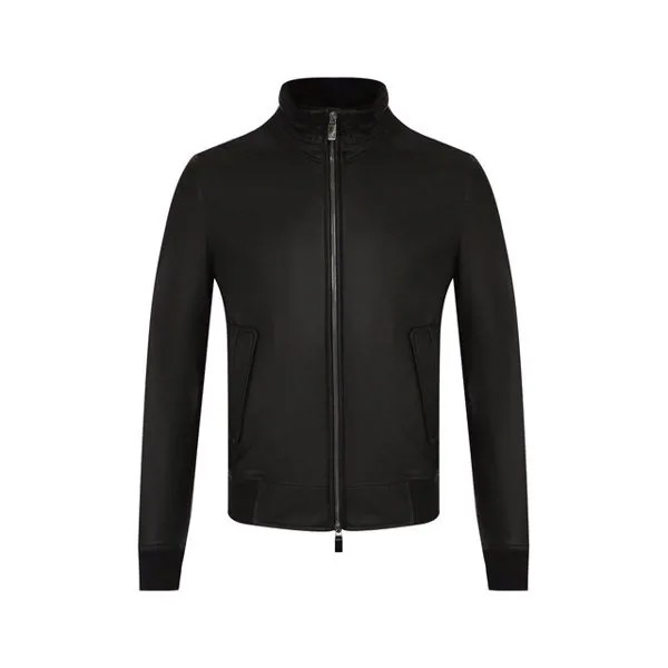 Кожаный бомбер Canali