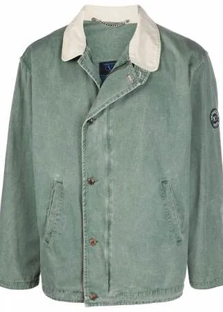 Valentino Pre-Owned джинсовая куртка 1990-х годов с нашивкой-логотипом