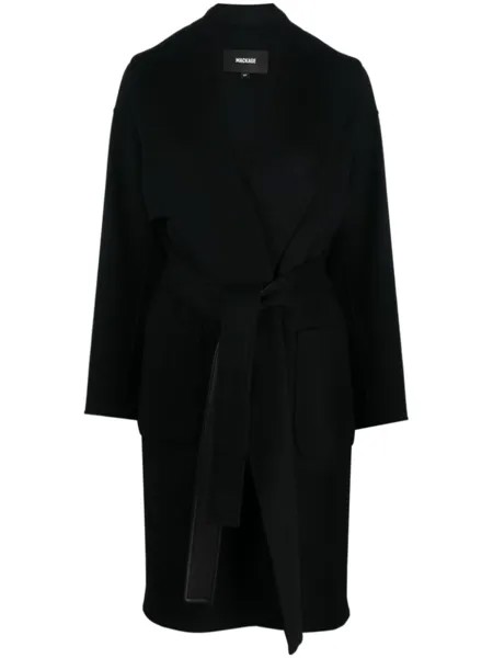 Mackage пальто с лацканами-шалькой, черный
