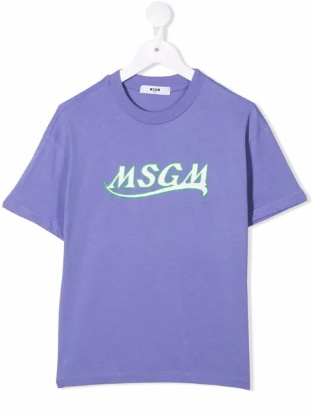 MSGM Kids футболка с логотипом