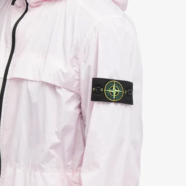 Stone Island Репсовая куртка с капюшоном, розовый