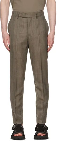 Серо-коричневые брюки Capovae Oliver Barena