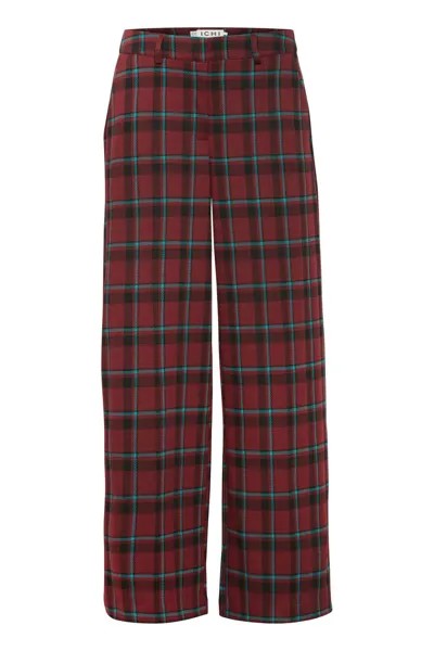 Широкие брюки Ichi, цвет Wine Red