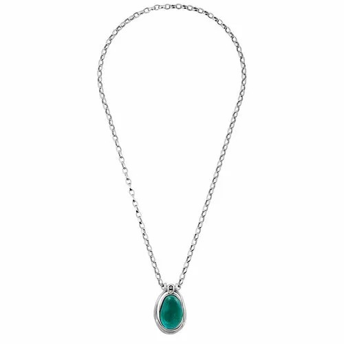 Колье Ciclon, Agata, с муранским стеклом, CN-232826 бирюзовый