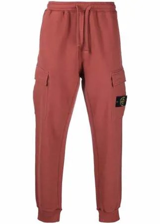 Stone Island спортивные брюки с нашивкой Compass