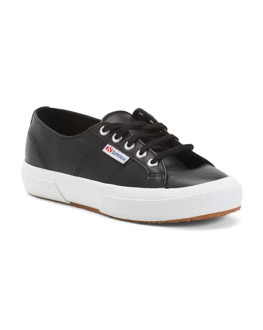 Кроссовки из кожи наппа Superga, черный