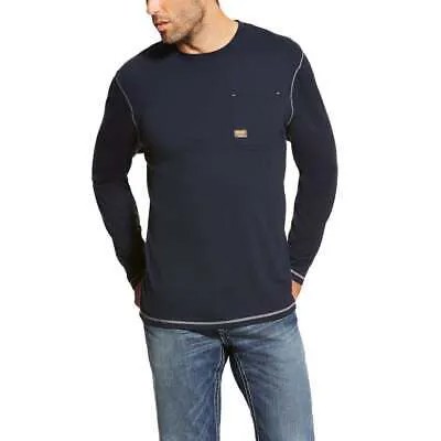 Пуловер с круглым вырезом и длинными рукавами Ariat Rebar Workman, мужская рубашка, размер M, повседневная, 100
