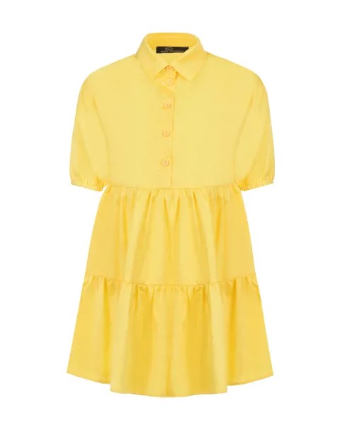 Желтое платье с воланами Dan Maralex детское