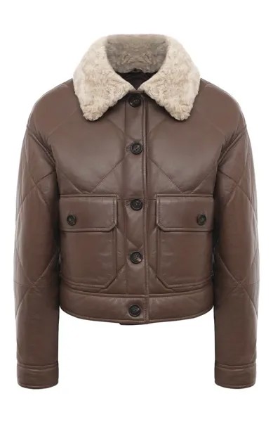 Кожаная куртка Brunello Cucinelli