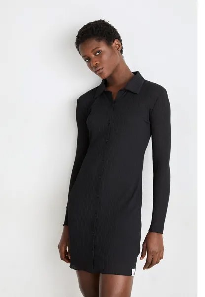 Платье из джерси Calvin Klein Jeans, черный