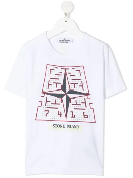 Stone Island Junior футболка с логотипом