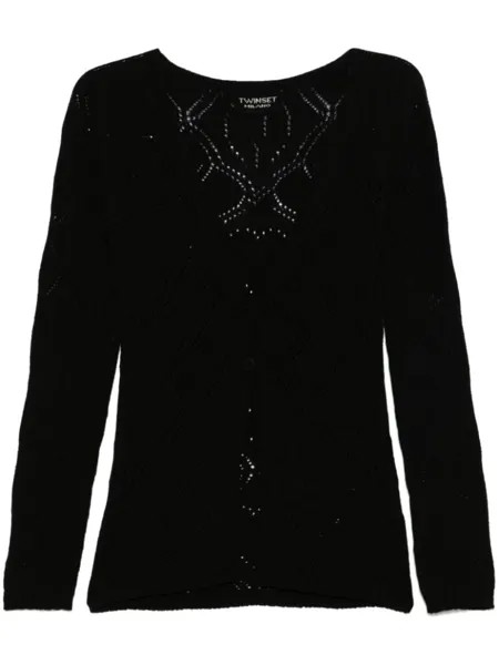 TWINSET вязаный кардиган, черный