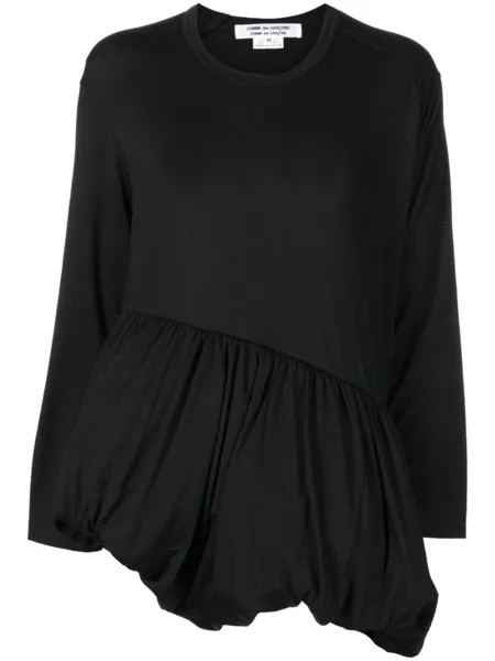 Comme Des Garçons Comme Des Garçons блузка со сборками, черный