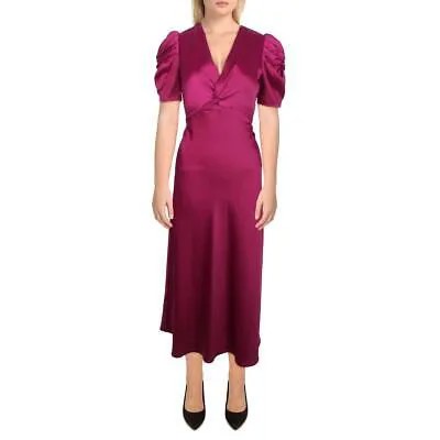 Женское фиолетовое коктейльное и вечернее платье макси с закрученной передней частью Taylor 14 BHFO 7732