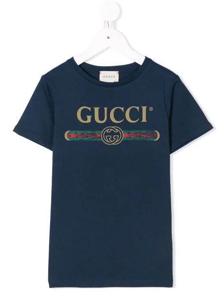 Gucci Kids футболка с логотипом