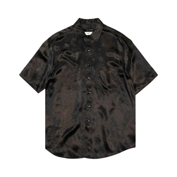 Рубашка Song for the Mute Short-Sleeve Oversized Shirt, черный