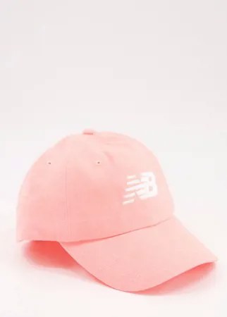 Розовая кепка с логотипом New Balance-Розовый