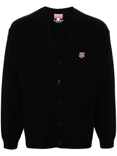 Kenzo шерстяной кардиган Lucky Tiger, черный