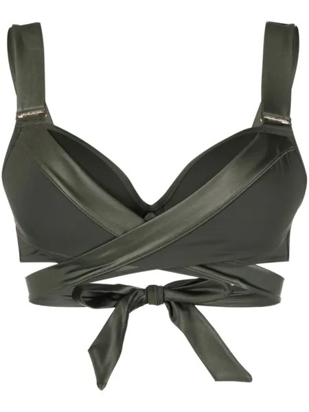 Marlies Dekkers лиф бикини Cache Coeur с эффектом пуш-ап, зеленый