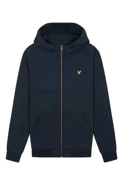 Толстовка из джерси софтшелл синего цвета на молнии Lyle & Scott, синий