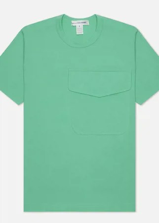 Мужская футболка Comme des Garcons SHIRT Exaggerated Pocket, цвет зелёный, размер M