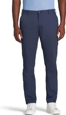 IZOD Мужские брюки-чинос стрейч с плоской передней частью и морской водой, кадетский темно-синий, 36 Вт, 30 л