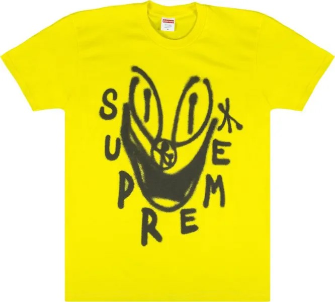 Футболка Supreme Smile T-Shirt 'Yellow', желтый