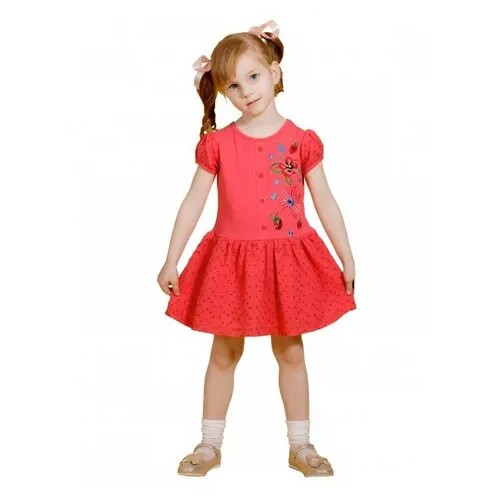 Трикотажное платье для девочки M-bimbo (ДВ-19-61 128; Розовый)